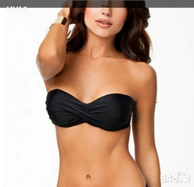 Нов дамски черен бански горнище бриджитка 36 38 размер, снимка 1