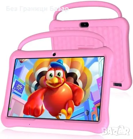 Нов Детски таблет с приложения, контрол, силиконов калъф, камера деца, снимка 1