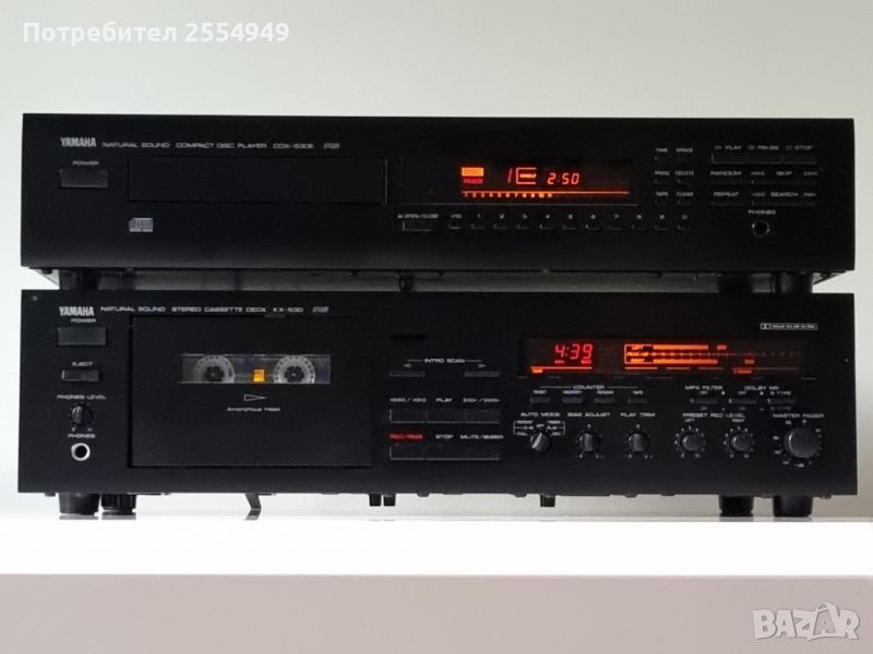 CD плейър Yamaha CDX-530E и касетен дек Yamaha KX-530, снимка 1