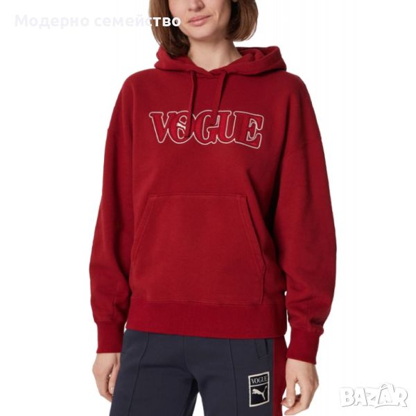 Дамско спортно горнище puma x vogue oversized hoodie red, снимка 1