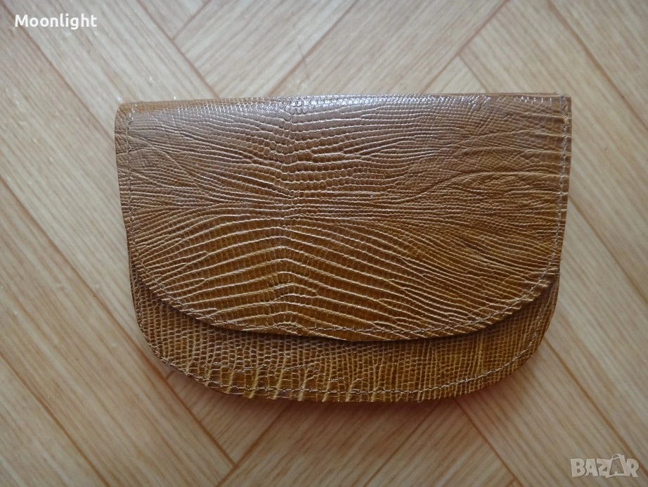 Антика - нов кожен портфейл от едно време, естествена кожа портмоне, соц, ретро, винтидж, старинен, снимка 1