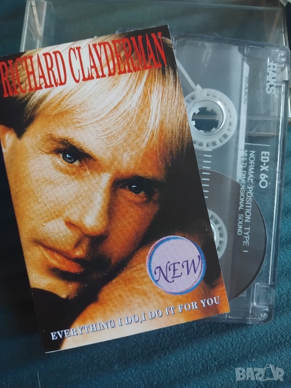 Richard Clayderman – (Everything I Do) I Do It For You - аудио касета музика, снимка 1