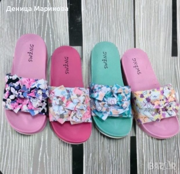 Дамски плажни чехли с уникален цветен дизайн , снимка 1