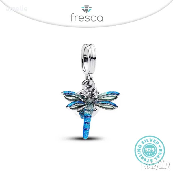 НОВО! Талисман Fresca по модел тип Пандора Dragonfly Exotic Collection S925 Pandora , снимка 1