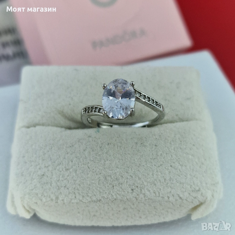 Пръстен „Oval Crystal“ 💎⭕, снимка 1