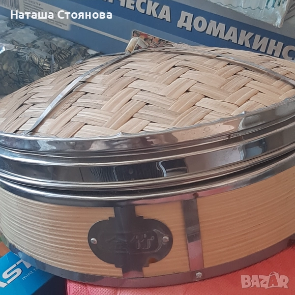 Бамбукова съдинка за затопляне на пара, снимка 1