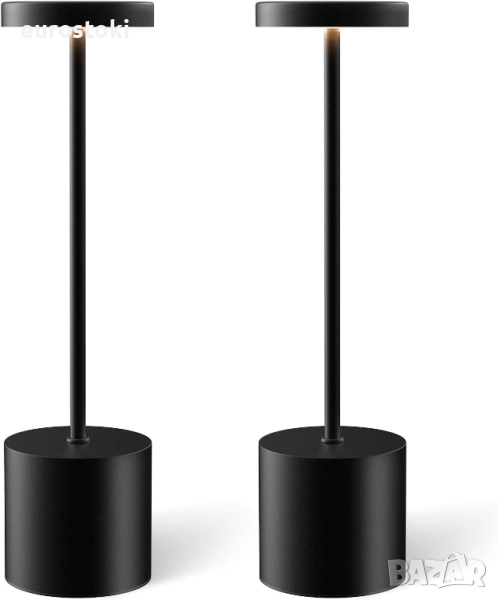 Комплект от 2 безжични LED настолни лампи, акумулаторни настолни лампи за закрито с батерия 5000mAh, снимка 1