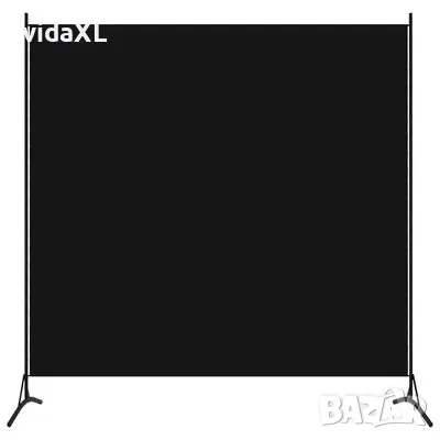 vidaXL Параван за стая, 1 панел, черен, 175x180 см(SKU:320738), снимка 1