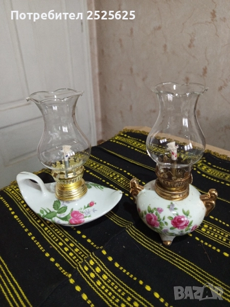 Декоративни порцеланови лампи - 2 броя, снимка 1