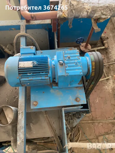 Ел. двигател  с редуктор, снимка 1