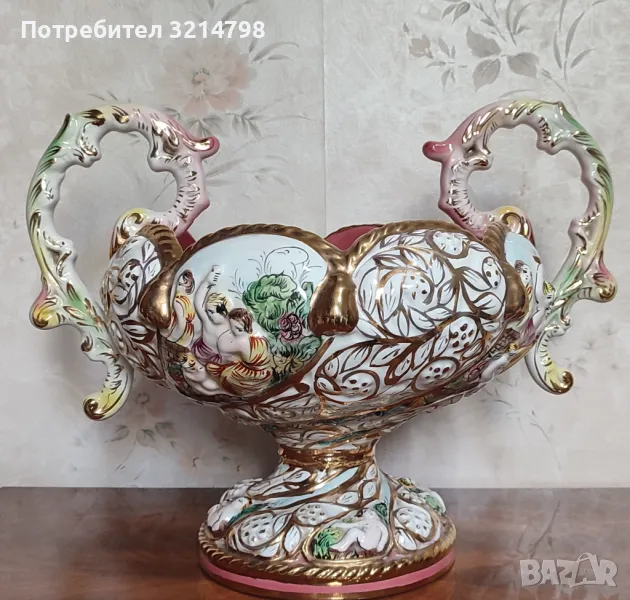 Порцеланова купа Capodimonte , снимка 1