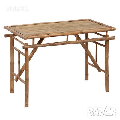 vidaXL Сгъваема градинска маса, 115x50x75 см, бамбук(SKU:341745, снимка 1