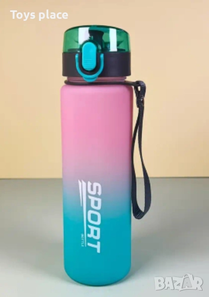 Нова бутилка за вода преливащи цветове, снимка 1