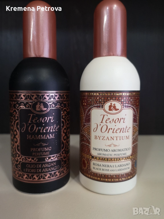 Комплект от 2 броя тоалетни води Tesori d’Oriente - HAMMAM и BYZANTIUM, снимка 1