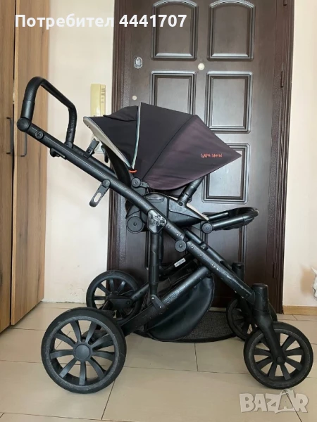 Детска количка 2 в 1 Anex M/ Type PRO, Safa Sahin, бежово/черно, снимка 1