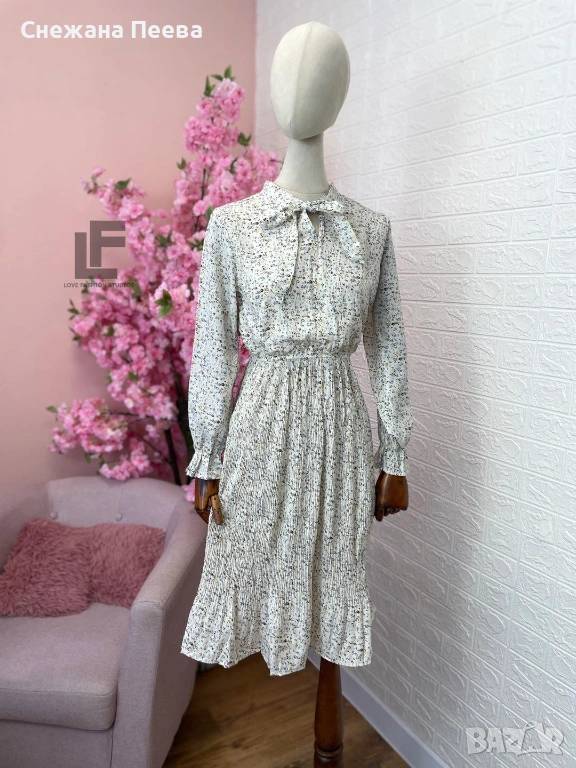 Нови дамски елегантни рокли с дълъг ръкав, снимка 1