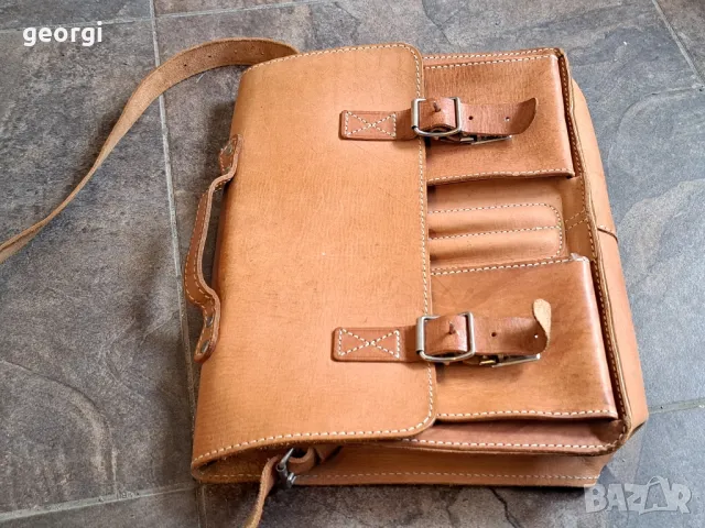 бизнес чанта за през рамо от естествена кожа 8/3, снимка 3 - Чанти - 50410362