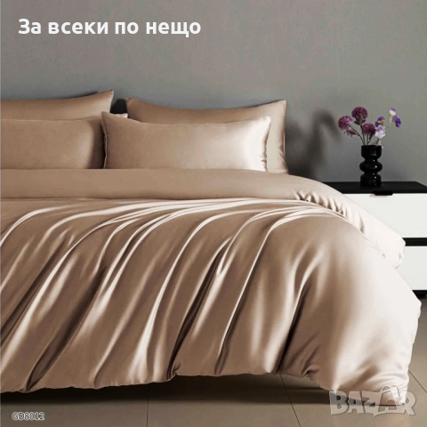 Луксозен комплект от висококачествен памучен сатен - Налични Различни Цветове Код P1525, снимка 14 - Спално бельо - 52543839