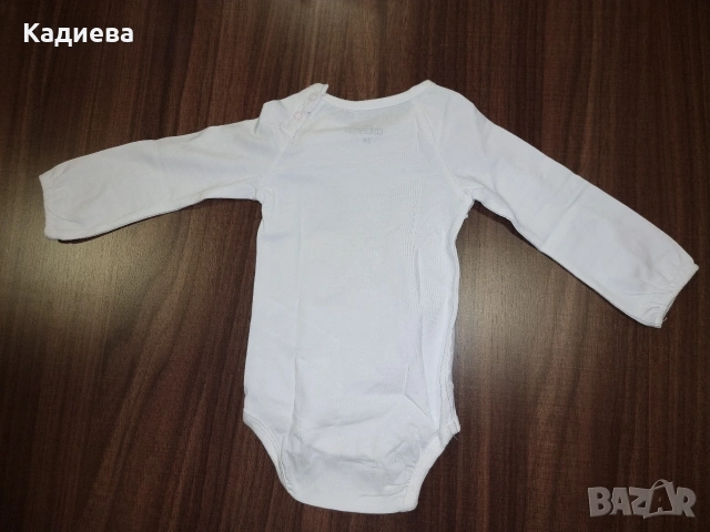 бебешко боди- панда с дълъг ръкав - размер 74, снимка 4 - Бодита за бебе - 53847291