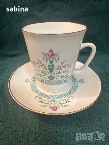 Двоен сет/сервиз от костен порцелан на ЛФЗ Ломоносов