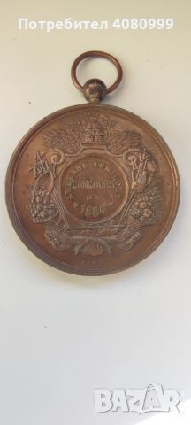Красив медал "Concours Ardenne Agricole 1884 Ville de Stavelot", снимка 5 - Антикварни и старинни предмети - 45573504