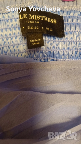 Рокля небесно синя, little mistress , снимка 3 - Рокли - 53928030