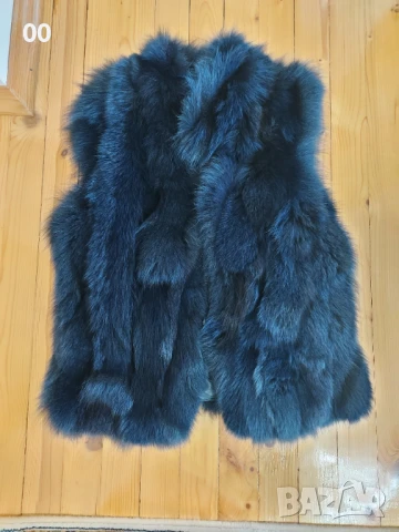 Дамски елек естествен косъм, снимка 3 - Елеци - 50633357