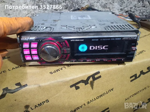 CD player ALPINE CDA-9886R USB, снимка 3 - Друга електроника - 48562689