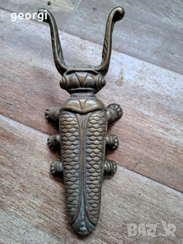 бронзова фигура бръмбар събувалка за обувки 24/6, снимка 2 - Други стоки за дома - 52821538