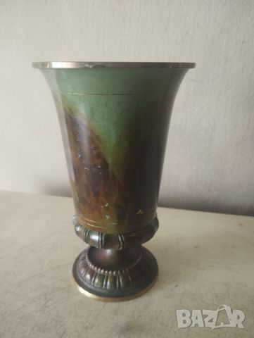 Стара бронзова чаша,потир, снимка 2 - Други ценни предмети - 45694009