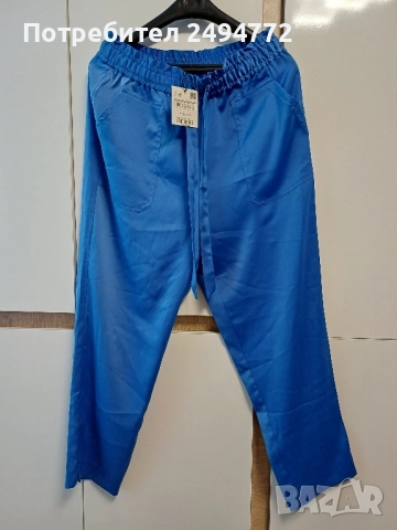 нов сатенен панталон Zara