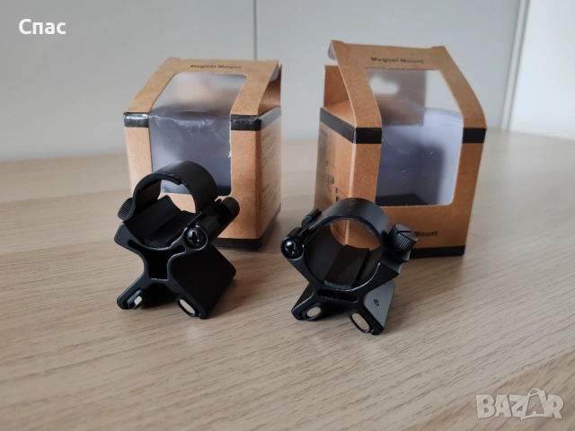 Магнитна стойка за фенер - прикрепяне към оръжие