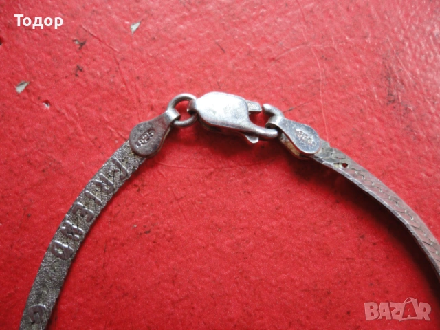 Невероятна италианска сребърна гривна 2, снимка 3 - Гривни - 54080471