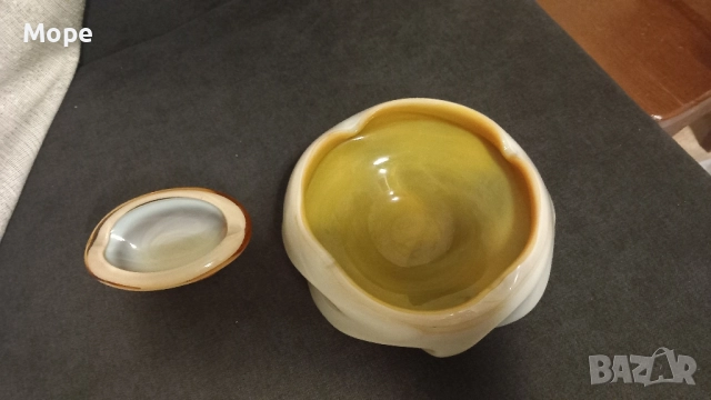 Пепелник чешко стъкло , снимка 3 - Антикварни и старинни предмети - 52471404