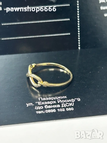 Златен пръстен 14К - 1,21 гр , снимка 5 - Пръстени - 53797145