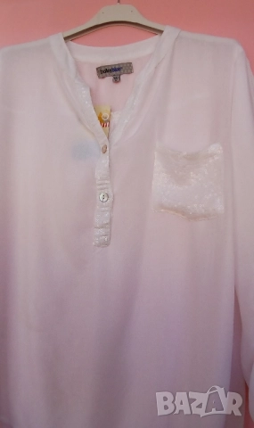 Бели кенарени и памучни дамски ризи за всякакъв повод, снимка 6 - Ризи - 51484198