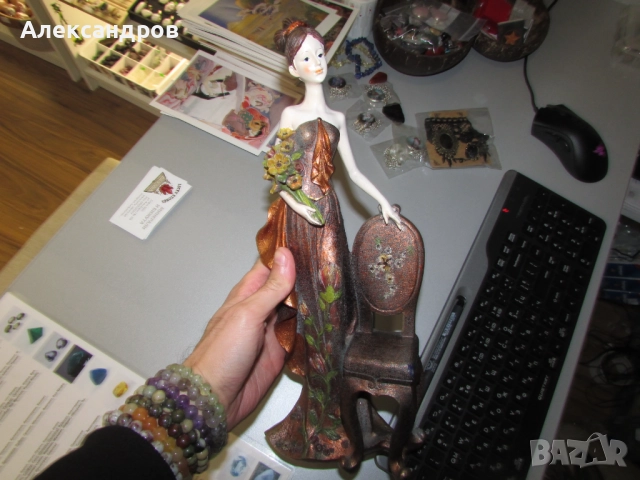 Стара фигурка 37см, снимка 4 - Други ценни предмети - 52256997