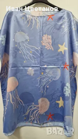 Луксозна плажна туника от 100% коприна – стил и комфорт за летните дни