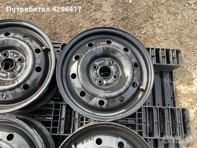 4бр.Оригинални железни джанти 15" 4x100 за Suzuki Swift,Ignis,Toyota Aygo,Yaris,Citroen C1,Mazda 2, снимка 6 - Гуми и джанти - 49482961