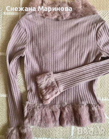 Жилетка с естествен пух, снимка 4 - Жилетки - 30522189