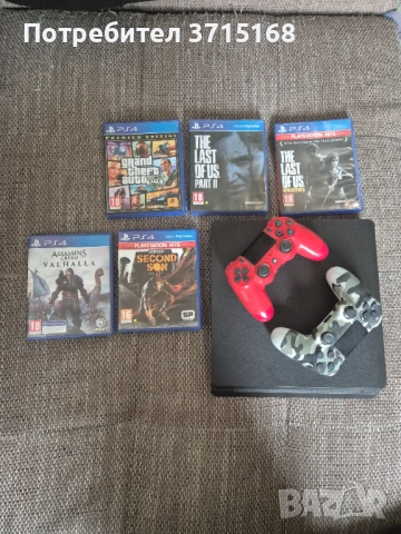 Playstation 4 slim 1tb с 5 игри в цената !!
