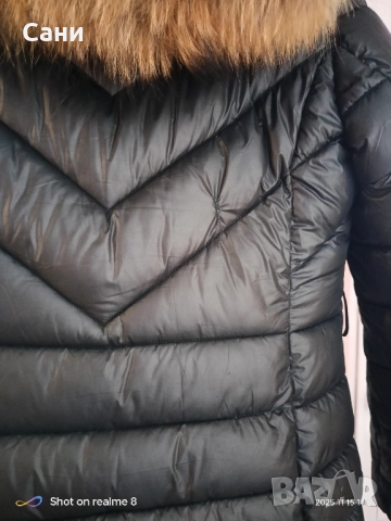 Дълго зимно яке с естествен пух, снимка 12 - Палта, манта - 38497955