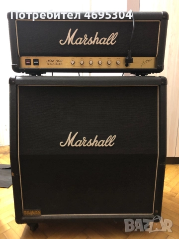 Легендарния Marshall JCM 800 2203 + 1960A – Vintage Full Stack (1980–82, G12-65 Rola)