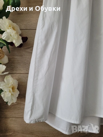 Бяла лятна рокля памучна материя , снимка 10 - Рокли - 54235168