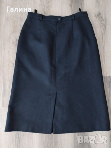 Черна вълнена пола, снимка 4 - Поли - 52789571