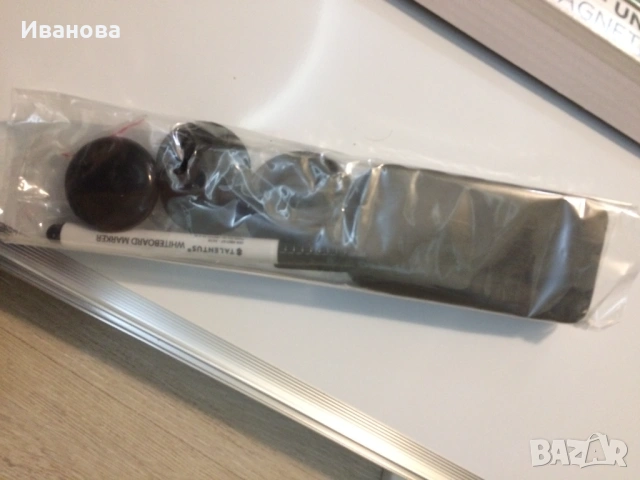 Бяла магнитна дъска 90 х 58,5 см. с алуминиева рамка., снимка 4 - Друго - 53578504