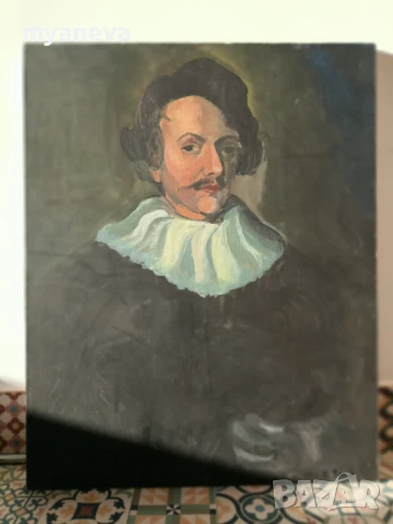 Елегантен портрет от холандския художник Х. Боост (H. Boost)  , снимка 2 - Картини - 51320908