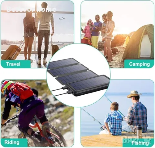  Соларна батерия с 4 соларни панела HETP , снимка 6 - Външни батерии - 49720453