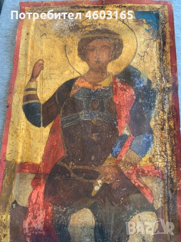 стара икона  Свети Георги Победоносец