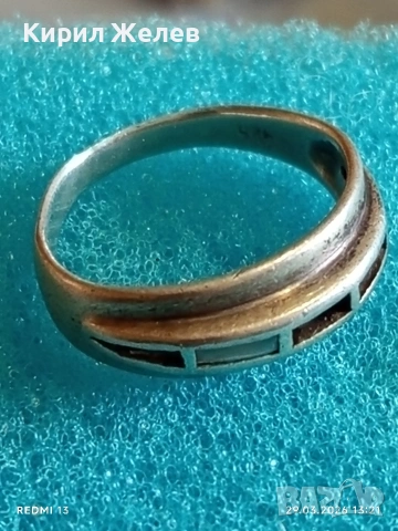 Сребърен пръстен Ретро Арт бижу майсторска изработка 26425, снимка 6 - Пръстени - 54013922